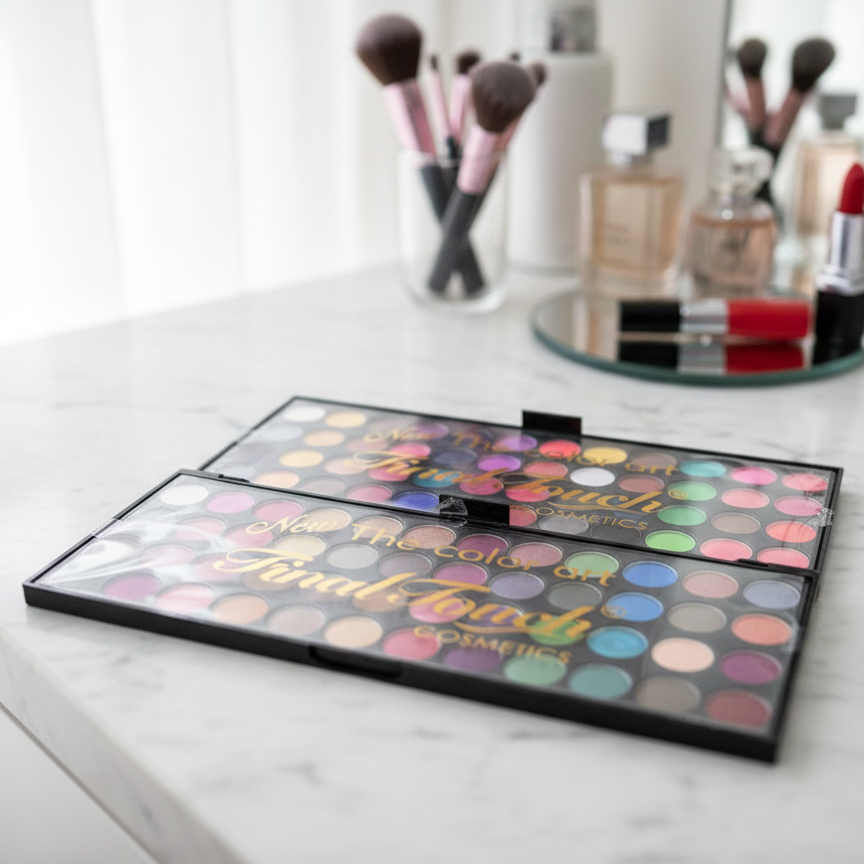 final touch eyeshadow palette | 96 colors | matte & shimmer | professional makeup kit final touch eyeshadow palette | 96 colors | matte & shimmer | professional makeup kit