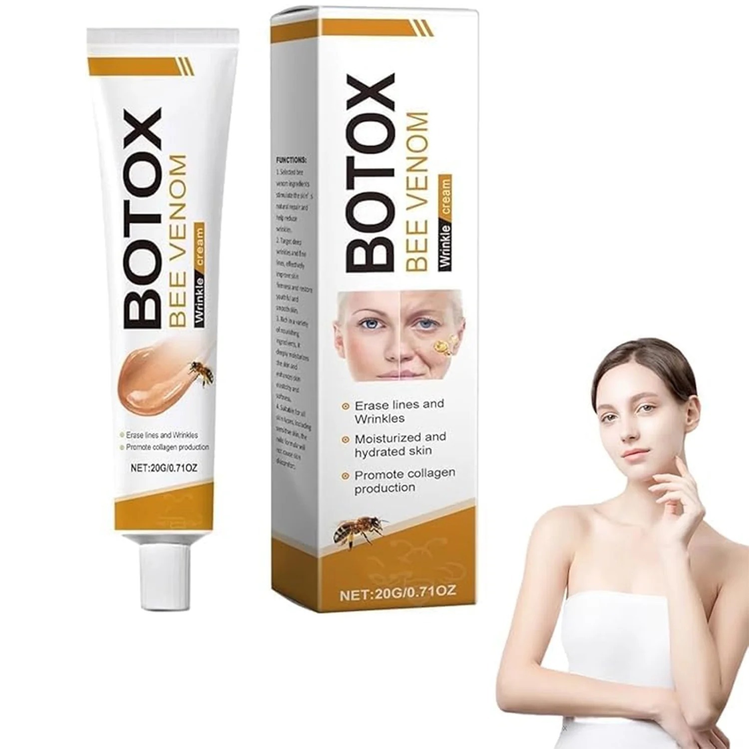 botox bee venom wrinkle cream | anti‑aging moisturizer | collagen boost | reduce wrinkles & fine lines 20gm botox bee venom wrinkle cream | anti‑aging moisturizer | collagen boost | reduce wrinkles & fine lines 20gm