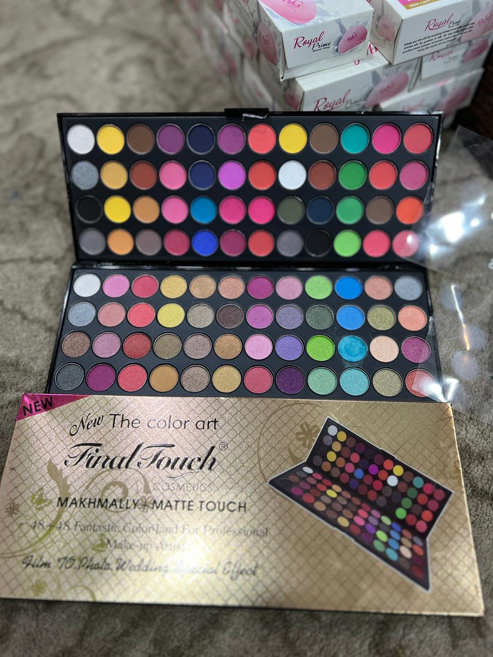 final touch eyeshadow palette | 96 colors | matte & shimmer | professional makeup kit final touch eyeshadow palette | 96 colors | matte & shimmer | professional makeup kit