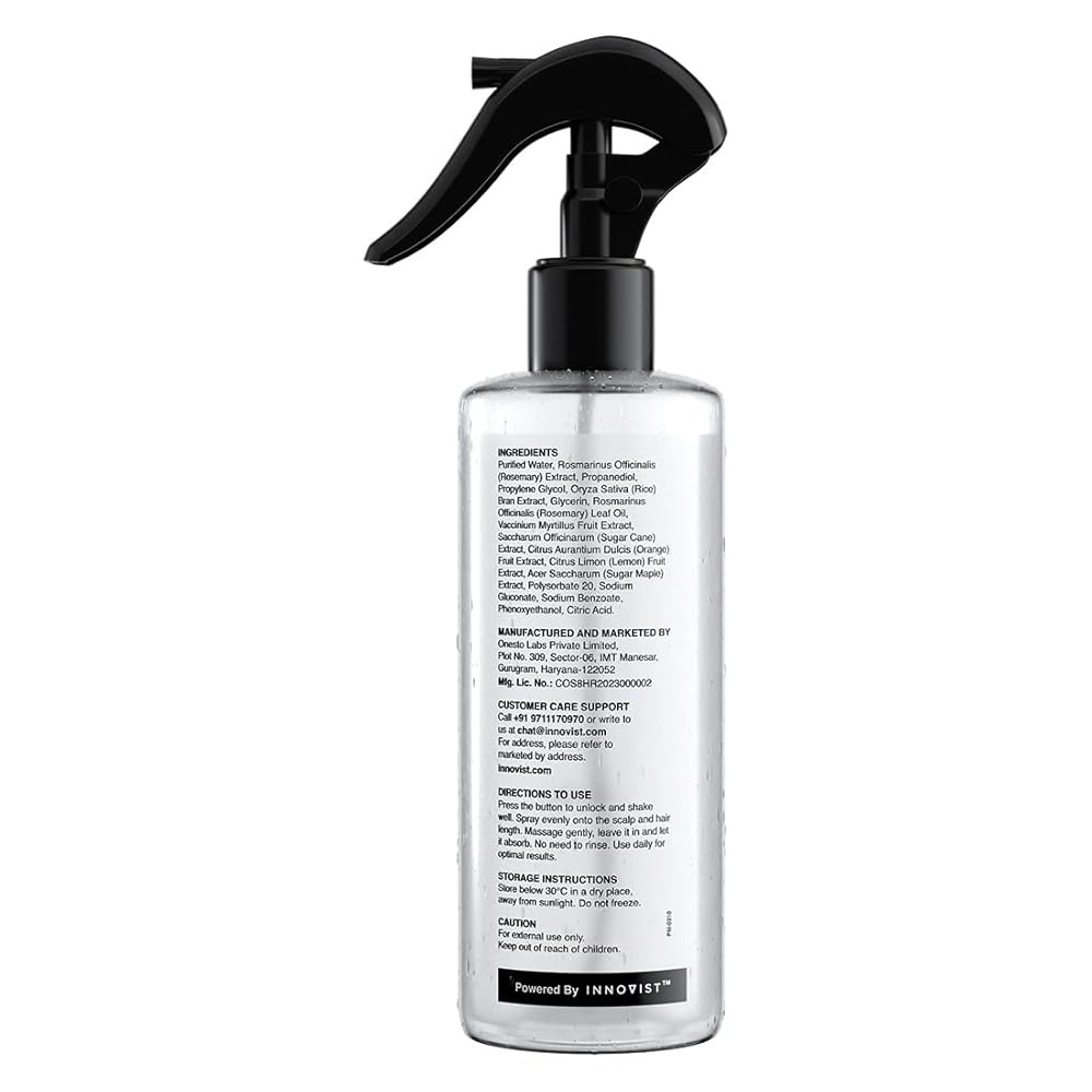 bare anatomy rosemary & rice water hair growth spray 200ml | boosts thickness & strength | water based, alcohol & sulphate free formula bare anatomy rosemary & rice water hair growth spray 200ml | boosts thickness & strength | water based, alcohol & sulphate free formula