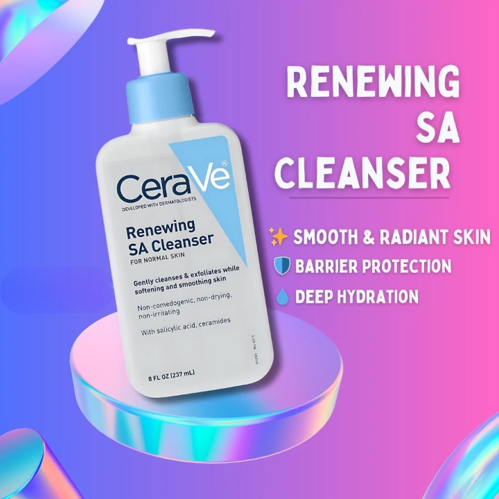 cerave renewing sa cleanser with salicylic acid – exfoliating face & body wash for rough, bumpy skin (237ml) cerave renewing sa cleanser with salicylic acid – exfoliating face & body wash for rough, bumpy skin (237ml)
