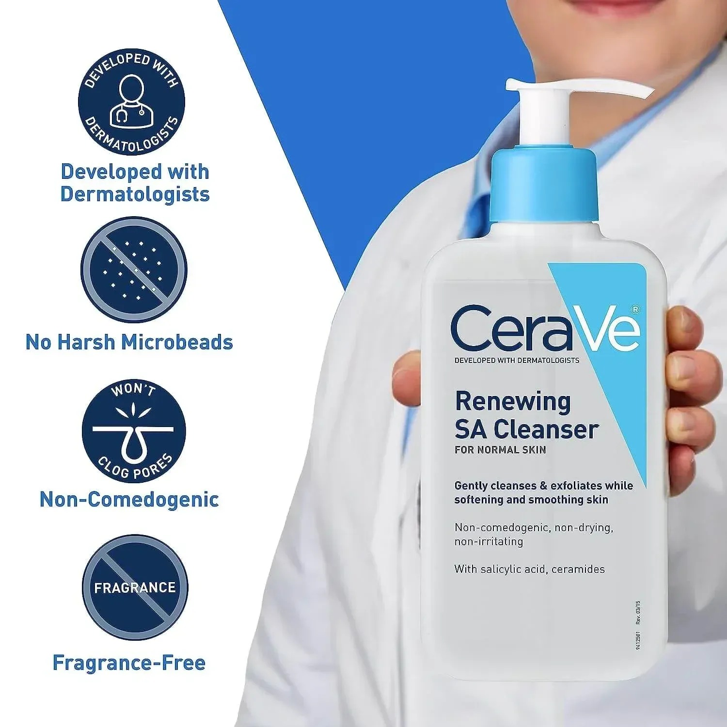 cerave renewing sa cleanser with salicylic acid – exfoliating face & body wash for rough, bumpy skin (237ml) cerave renewing sa cleanser with salicylic acid – exfoliating face & body wash for rough, bumpy skin (237ml)