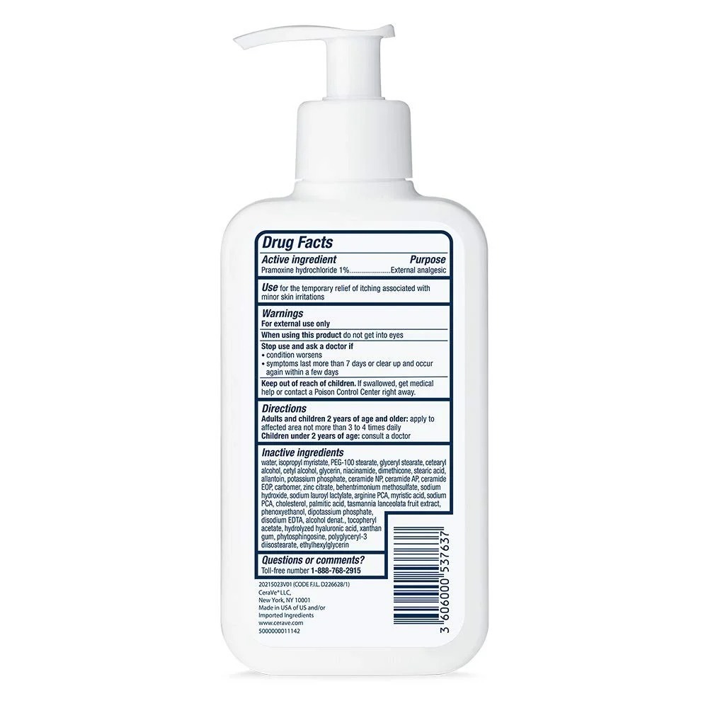 cerave itch relief moisturizing lotion | fast acting relief for dry, itchy skin | with ceramides, niacinamide & hyaluronic acid | 237ml cerave itch relief moisturizing lotion | fast acting relief for dry, itchy skin | with ceramides, niacinamide & hyaluronic acid | 237ml